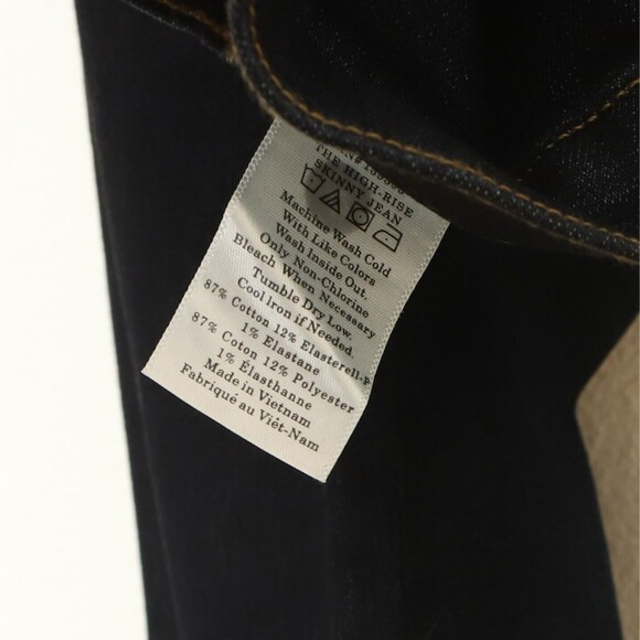 Everlane Authentic Stretch High Rise Skinny 23 T Zip Fly Deep Blue NWT B23 - Picture 6 of 6